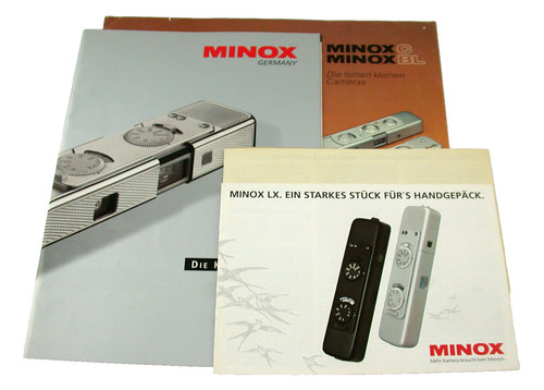 Lot prospekt leaflet minox - prospekt,